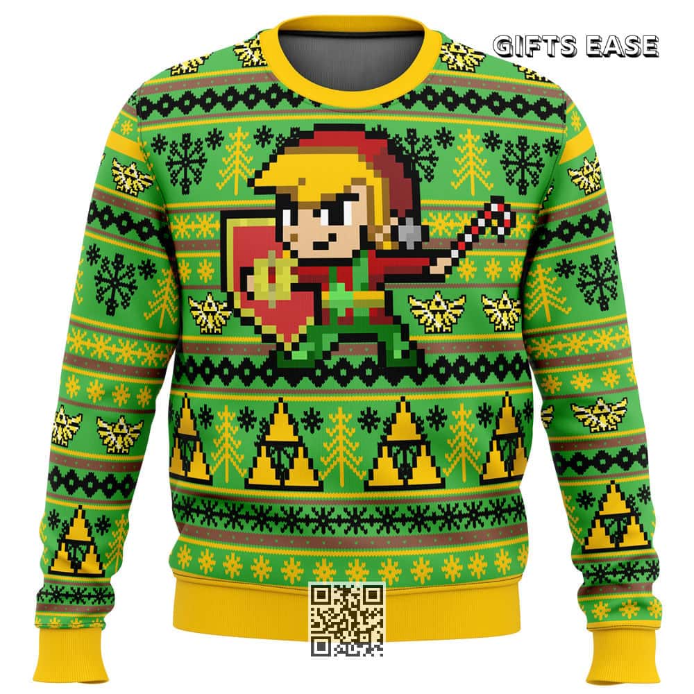 Link Legend Of Zelda Ugly Christmas Sweater Xmas Pattern Link Legend Of Zelda Ugly Christmas Sweater Xmas Pattern