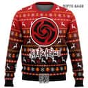 Jujutsu Kaisen Ugly Christmas Sweater Bottons Symbol