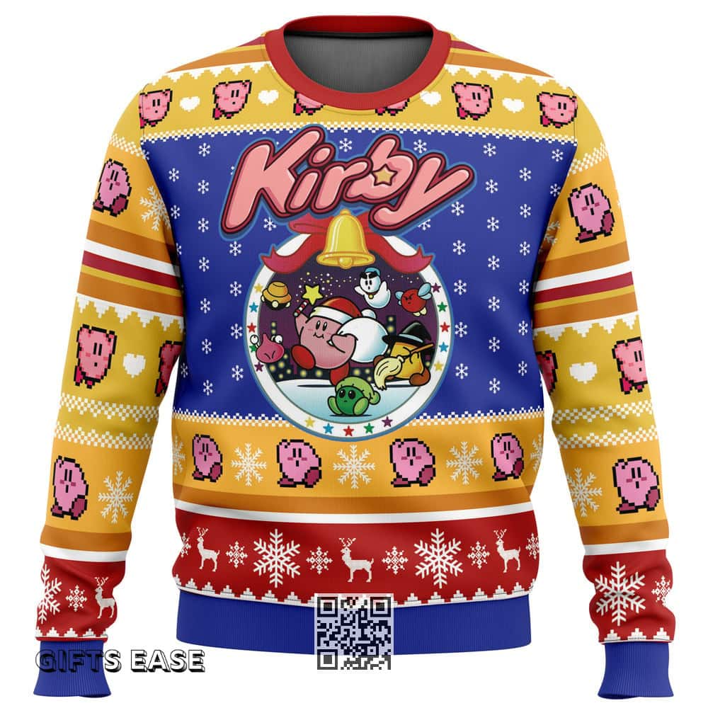 Cool Kirby Ugly Christmas Sweater Xmas Pattern Cool Kirby Ugly Christmas Sweater Xmas Pattern