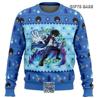 Blue Dabi My Hero Academia Ugly Christmas Sweater