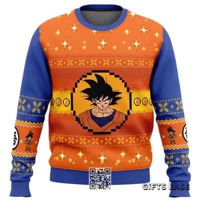 Dragon Ball Z Goku Ugly Christmas Sweater Winter Gift Dragon Ball Z Goku Ugly Christmas Sweater Winter Gift