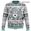 Anime Ugly Christmas Sweater Snowflake Pine Tree