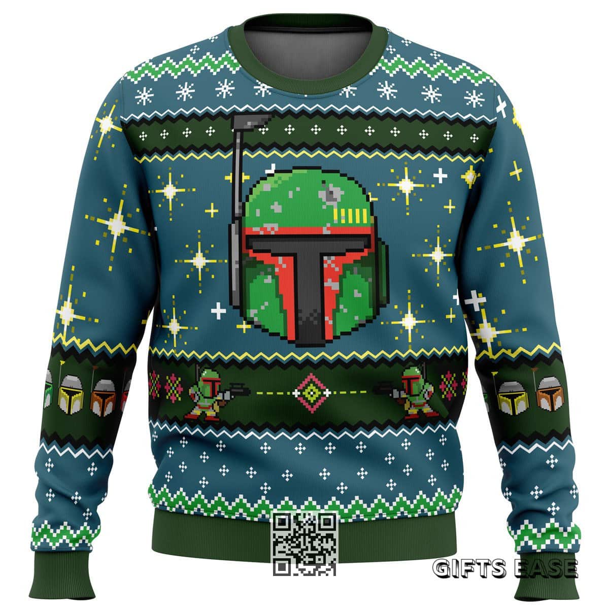 Star Wars Boba Fett Ugly Christmas Sweater Star Wars Boba Fett Ugly Christmas Sweater