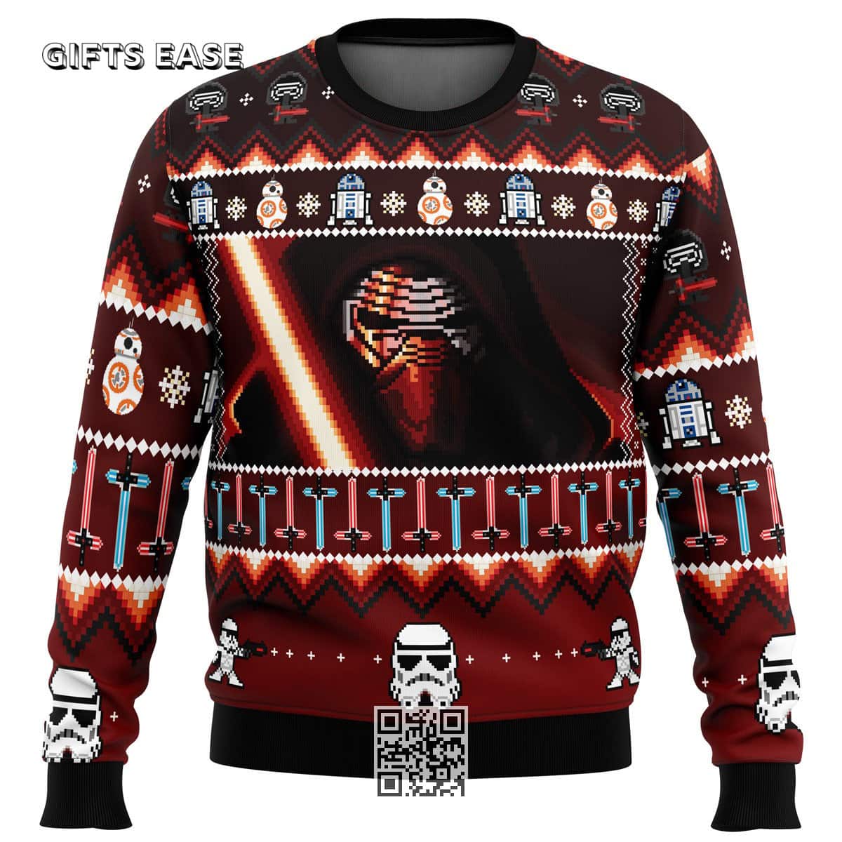 Star Wars Awakens Ugly Christmas Sweater StromTrooper R2-D2 BB-8 Star Wars Awakens Ugly Christmas Sweater StromTrooper R2-D2 BB-8