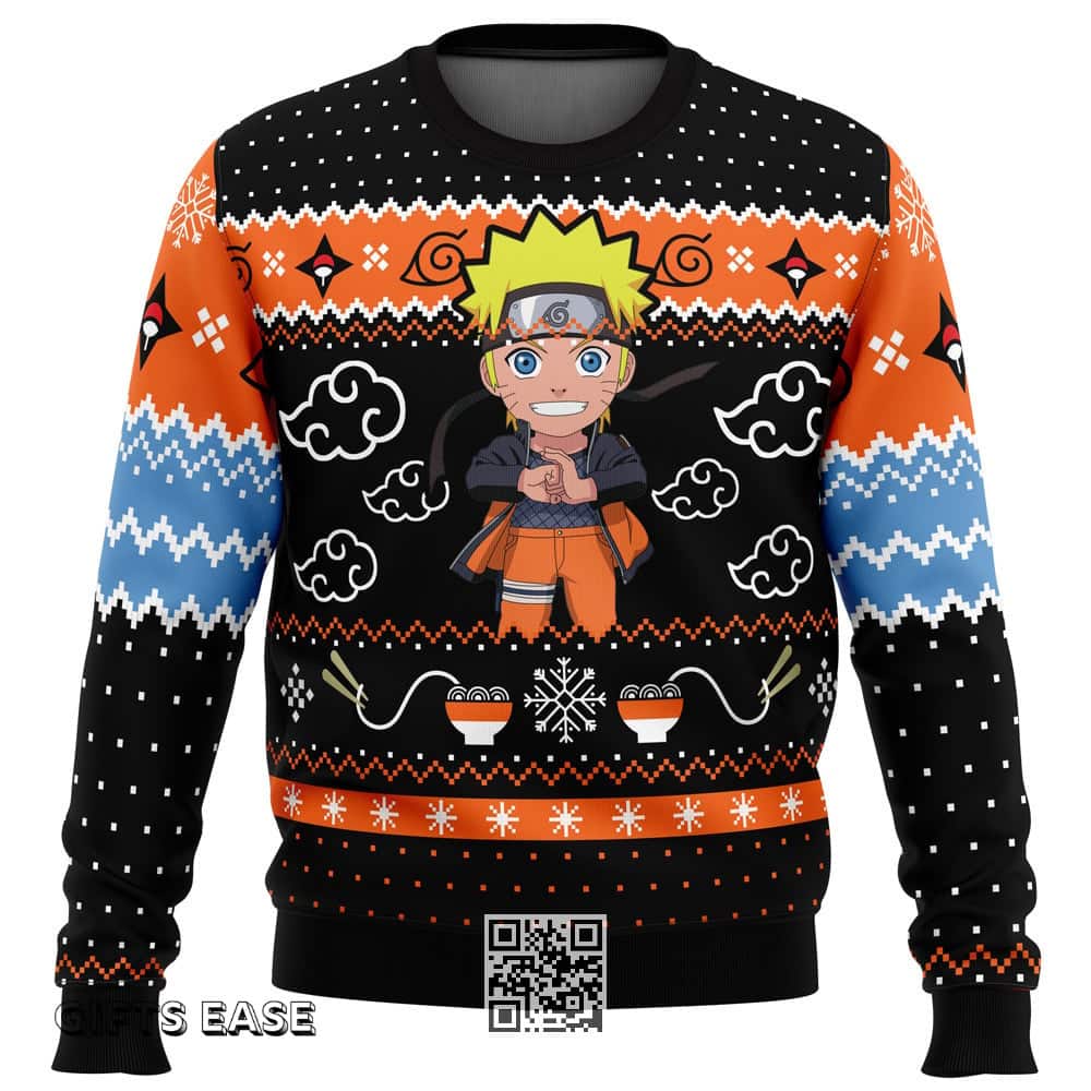 Ramen Uzumaki Naruto Ugly Christmas Sweater Winter Gift Ramen Uzumaki Naruto Ugly Christmas Sweater Winter Gift