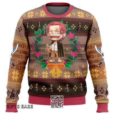 Shanks One Piece Ugly Christmas Sweater Winter Gift