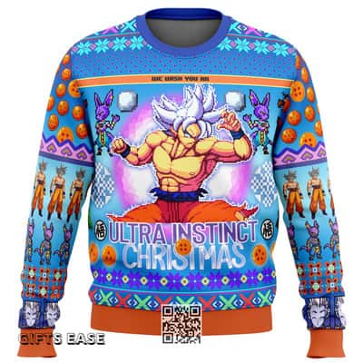 Goku Dragon Ball Super Ugly Christmas Sweater Ultra Instinct Christmas Goku Dragon Ball Super Ugly Christmas Sweater Ultra Instinct Christmas