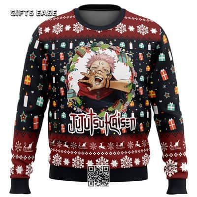 Sukuna Jujutsu Kaisen Ugly Christmas Sweater Xmas Gift