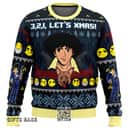 Cowboy Bebop Ugly Christmas Sweater 3, 2, 1, Let&rsquo;s Xmas