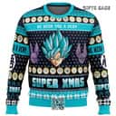 Saiyan Dragon Ball Z Ugly Christmas Sweater We Wish You A Very Super Xmas
