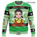 Red Green Light Squid Game Ugly Christmas Sweater Winter Gift Red Green Light Squid Game Ugly Christmas Sweater Winter Gift