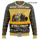 The Lord Of The Rings Ugly Christmas Sweater Spend Christmas In Fellowship The Lord Of The Rings Ugly Christmas Sweater Spend Christmas In Fellowship