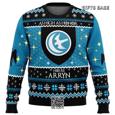 Game Of Thrones Ugly Christmas Sweater As High As Honor House Arryn