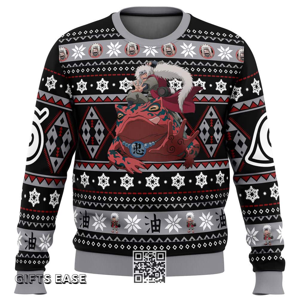 Jiraiya Naruto Ugly Christmas Sweater Winter Gift Jiraiya Naruto Ugly Christmas Sweater Winter Gift