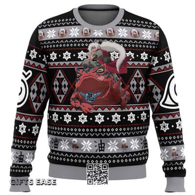 Jiraiya Naruto Ugly Christmas Sweater Winter Gift