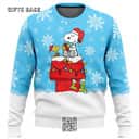 Blue White Snoopy Ugly Christmas Sweater Blue White Snoopy Ugly Christmas Sweater