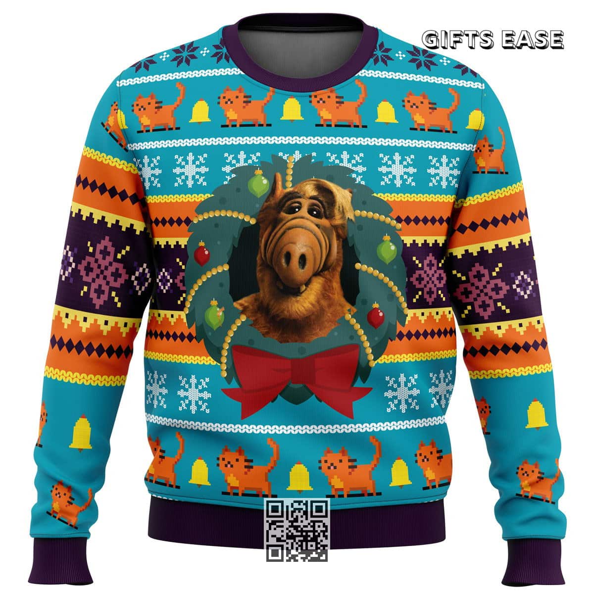 Alf Ugly Christmas Sweater Xmas Pattern Alf Ugly Christmas Sweater Xmas Pattern