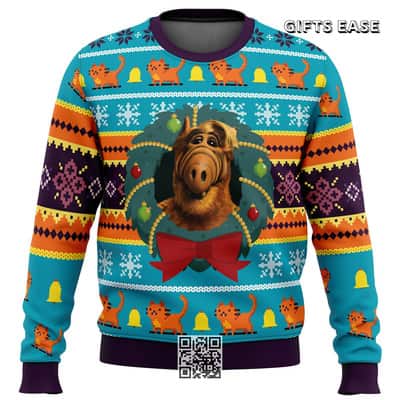 Alf Ugly Christmas Sweater Xmas Pattern