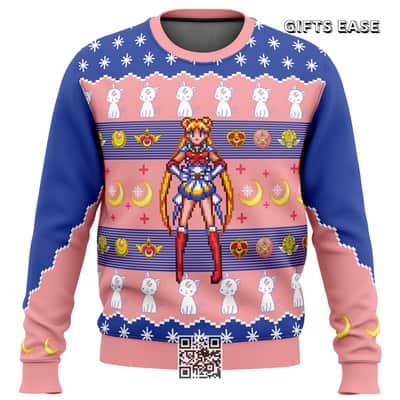 Sailor Moon Ugly Christmas Sweater Artemis