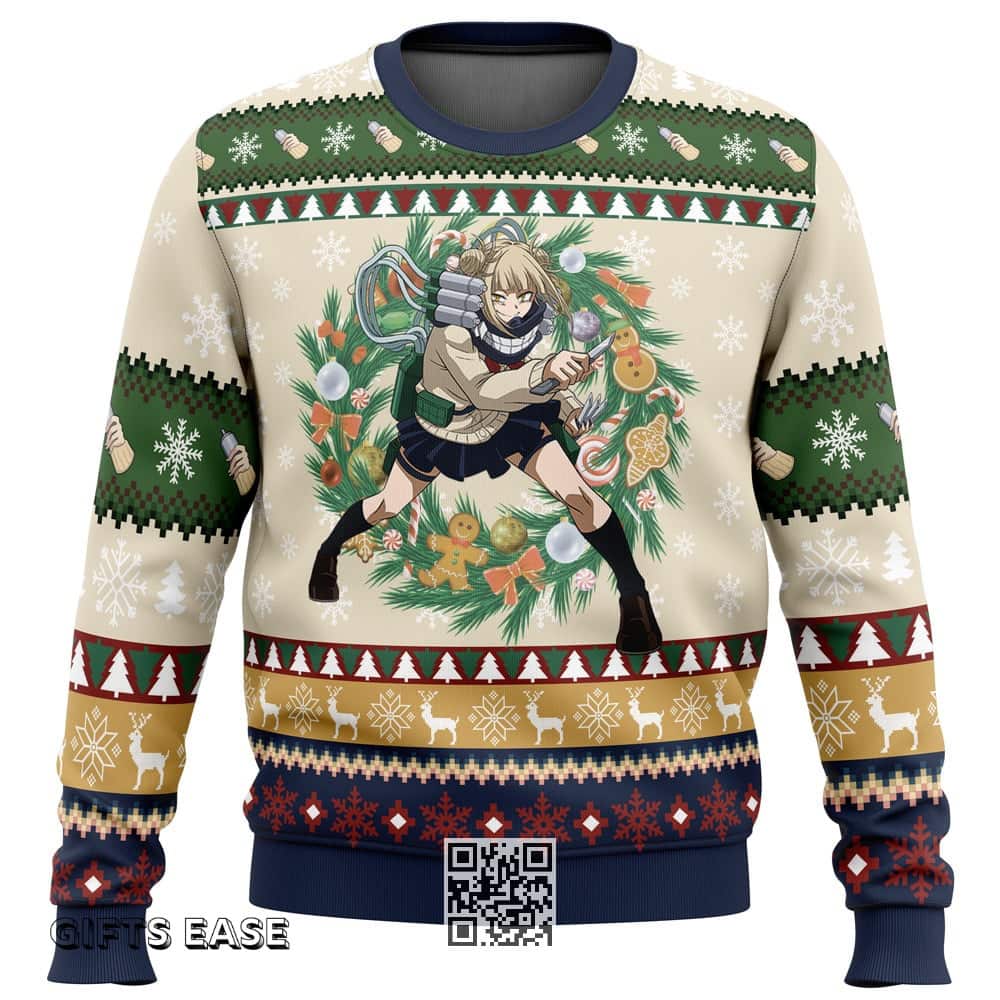 Himiko Tora My Hero Academia Ugly Christmas Sweater Winter Gift Himiko Tora My Hero Academia Ugly Christmas Sweater Winter Gift