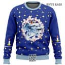 Blue The NeverEnding Story Falkor Ugly Christmas Sweater Blue The NeverEnding Story Falkor Ugly Christmas Sweater