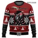 Black Red God With Us Hellsing Ugly Christmas Sweater