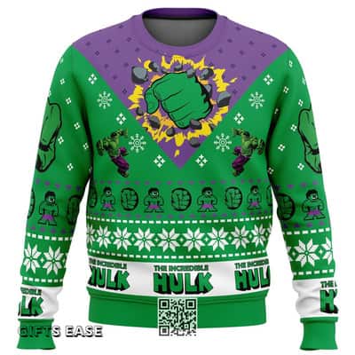 The Incredible Hulk Marvel Ugly Christmas Sweater I&rsquo;m Always Angry