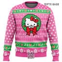 Pink Hello Kitty Ugly Christmas Sweater Snowflakes Pattern Pink Hello Kitty Ugly Christmas Sweater Snowflakes Pattern