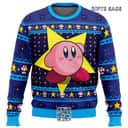 Blue The Pink Hero Kirby’s Dream Land Ugly Christmas Sweater Blue The Pink Hero Kirby’s Dream Land Ugly Christmas Sweater