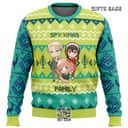 Spy Xmas Family Ugly Christmas Sweater Chibi