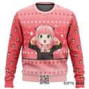 Pink Anya Spy X Family Ugly Christmas Sweater