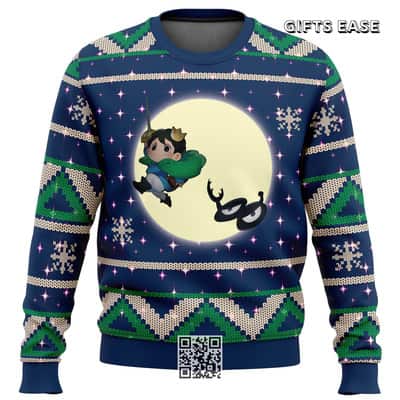 Bojji And Kage Full Moon Ousama Ranking Ugly Christmas Sweater