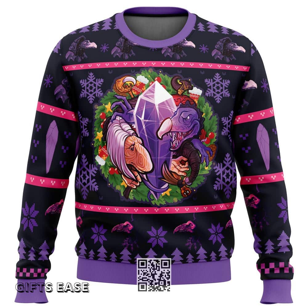 Fantasy Puppet Christmas Dark Crystal Ugly Christmas Sweater Xmas Pattern Fantasy Puppet Christmas Dark Crystal Ugly Christmas Sweater Xmas Pattern
