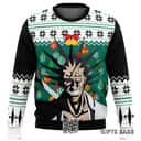 Kenpachi Zaraki Bleach Ugly Christmas Sweater Snowflakes Pattern Kenpachi Zaraki Bleach Ugly Christmas Sweater Snowflakes Pattern