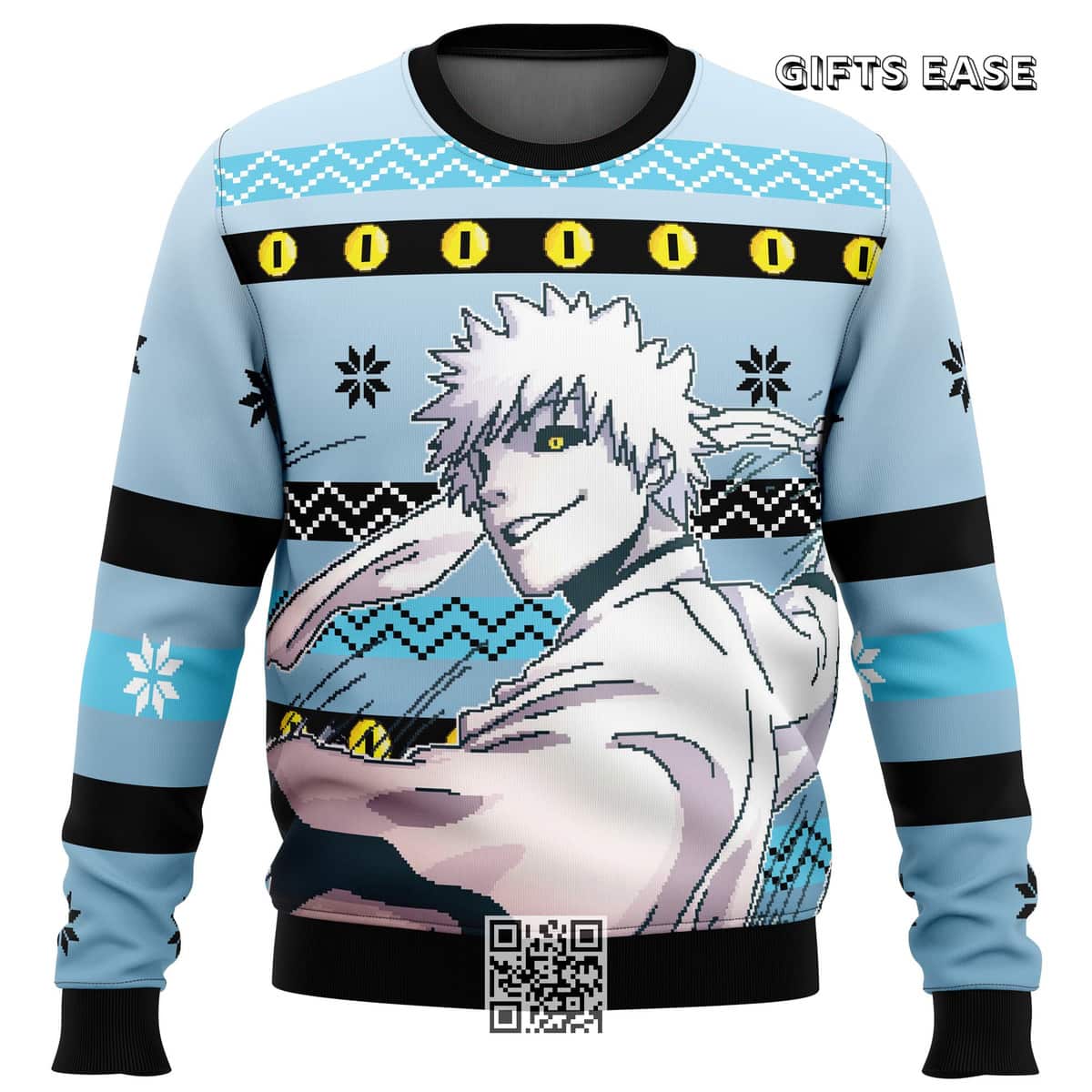 Blue Black Zangetsu Bleach Ugly Christmas Sweater Blue Black Zangetsu Bleach Ugly Christmas Sweater