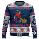 D-20 Dungeons & Dragons Ugly Christmas Sweater Snowflakes Pattern