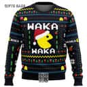 Black Arcade Pac-Man Ugly Christmas Sweater Waka Waka Black Arcade Pac-Man Ugly Christmas Sweater Waka Waka