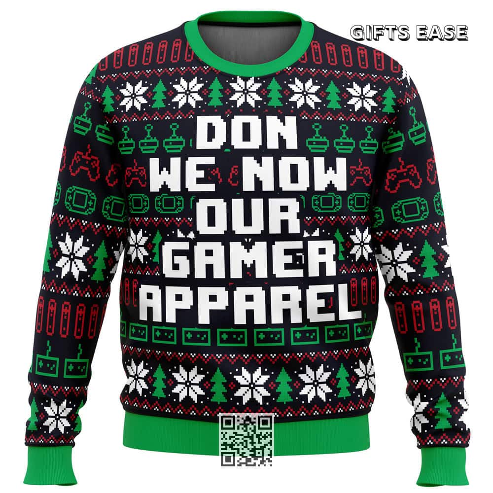Don We Now Our Gamer Ugly Christmas Sweater Xmas Pattern Don We Now Our Gamer Ugly Christmas Sweater Xmas Pattern