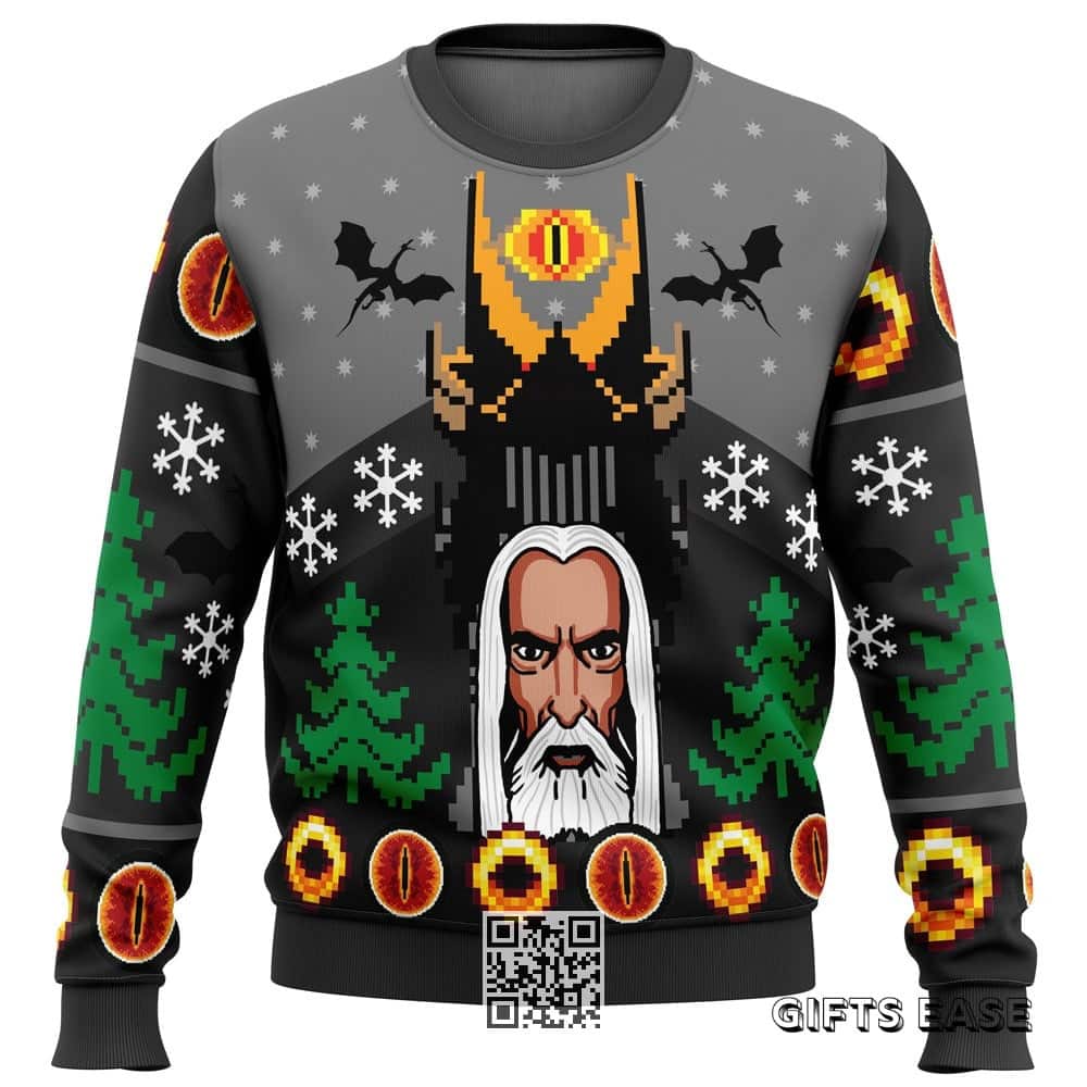 The Lord Of The Rings Ugly Christmas Sweater One Christmas To Rule Them All The Lord Of The Rings Ugly Christmas Sweater One Christmas To Rule Them All