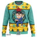 Kankichi Ryotsu Kochikame Tokyo Beat Cops Ugly Christmas Sweater Snowflake Pine Tree Kankichi Ryotsu Kochikame Tokyo Beat Cops Ugly Christmas Sweater Snowflake Pine Tree