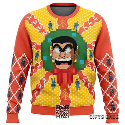 Kankichi Ryotsu KochiKame Tokyo Beat Cops Ugly Christmas Sweater