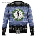 James Bond Ugly Christmas Sweater Snowflake Pattern James Bond Ugly Christmas Sweater Snowflake Pattern