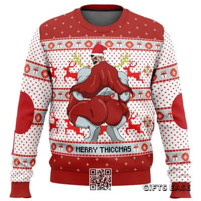 Omni Man Invincible Ugly Christmas Sweater Merry Thiccmas Omni Man Invincible Ugly Christmas Sweater Merry Thiccmas