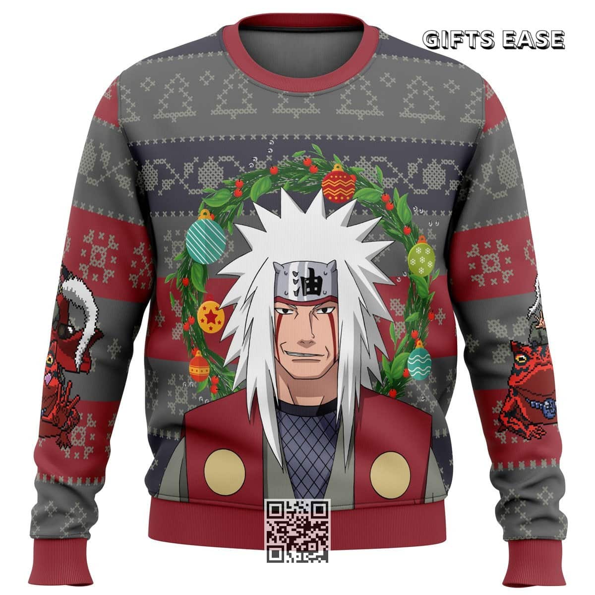 Jiraiya Naruto Ugly Christmas Sweater Masashi Kishimoto Jiraiya Naruto Ugly Christmas Sweater Masashi Kishimoto
