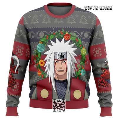 Jiraiya Naruto Ugly Christmas Sweater Masashi Kishimoto