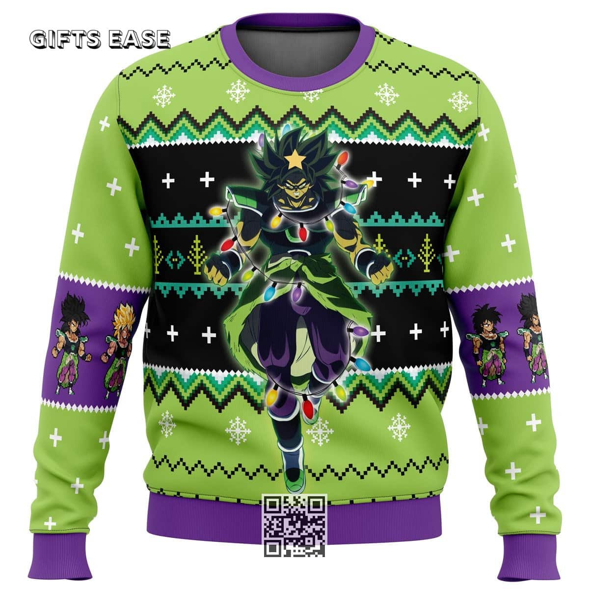 Broly Dragon Ball Z Ugly Christmas Sweater Xmas Gift Broly Dragon Ball Z Ugly Christmas Sweater Xmas Gift