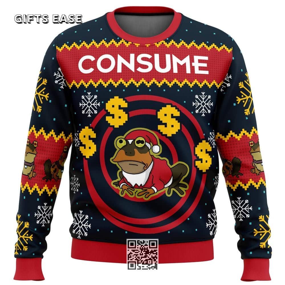 Hypnotoad Futurama Ugly Christmas Sweater Consume Hypnotoad Futurama Ugly Christmas Sweater Consume