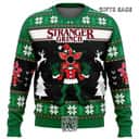 Demogorgon Stranger Grinch Stranger Things Ugly Christmas Sweater Xmas Pattern