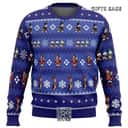 Navy Blue Scrooge Ducktales Ugly Christmas Sweater Launchpad Mcquack