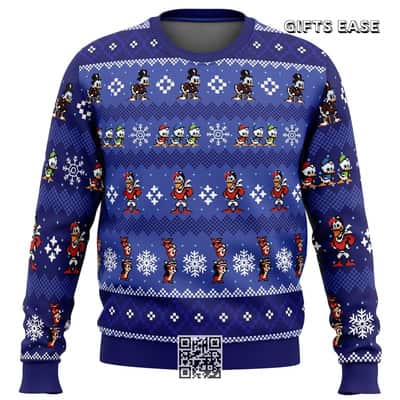 Navy Blue Scrooge Ducktales Ugly Christmas Sweater Launchpad Mcquack Navy Blue Scrooge Ducktales Ugly Christmas Sweater Launchpad Mcquack